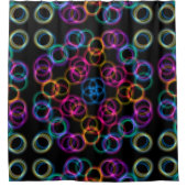 Rainbow Bubbles Duschvorhang (Vorderseite)