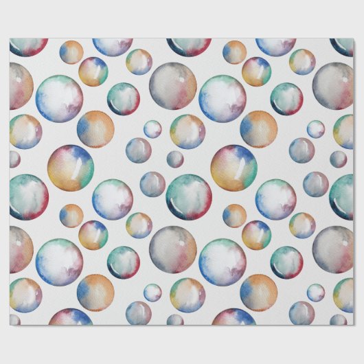 Rainbow Bubbles Geschenkpapier (Flach)