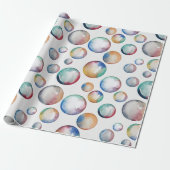 Rainbow Bubbles Geschenkpapier (Ungerollt)
