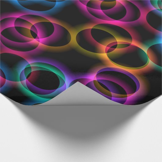 Rainbow Bubbles Geschenkpapier (Ecke)