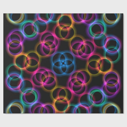 Rainbow Bubbles Geschenkpapier (Flach)