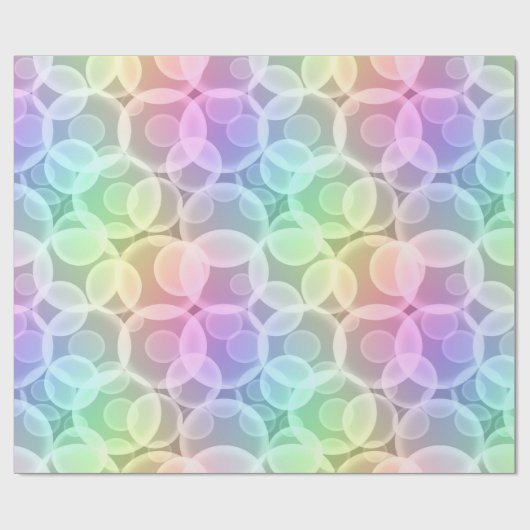 Rainbow Bubbles Geschenkpapier (Flach)