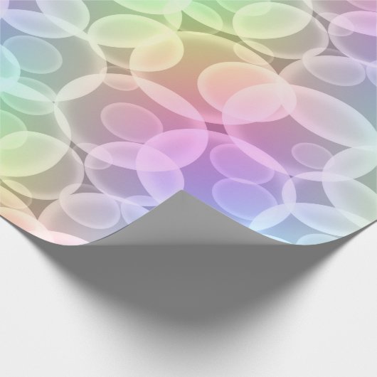 Rainbow Bubbles Geschenkpapier (Ecke)