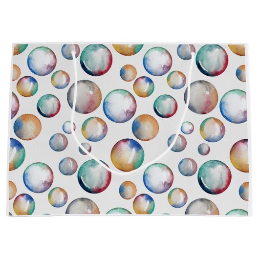 Rainbow Bubbles Geschenktasche Große Geschenktüte (Vorderseite)