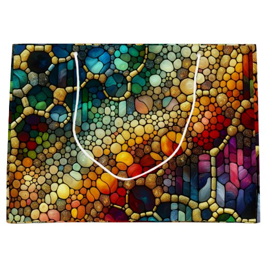 Rainbow Bubbles Große Geschenktüte (Vorderseite)