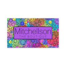 Rainbow Bubbles II RF Business Card