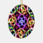 Rainbow Bubbles Keramik Ornament (Rechts)