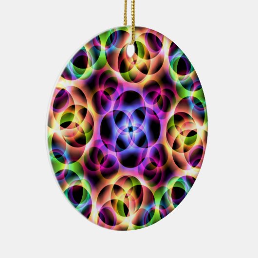 Rainbow Bubbles Keramik Ornament (Rechts)