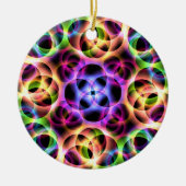 Rainbow Bubbles Keramik Ornament (Vorne)