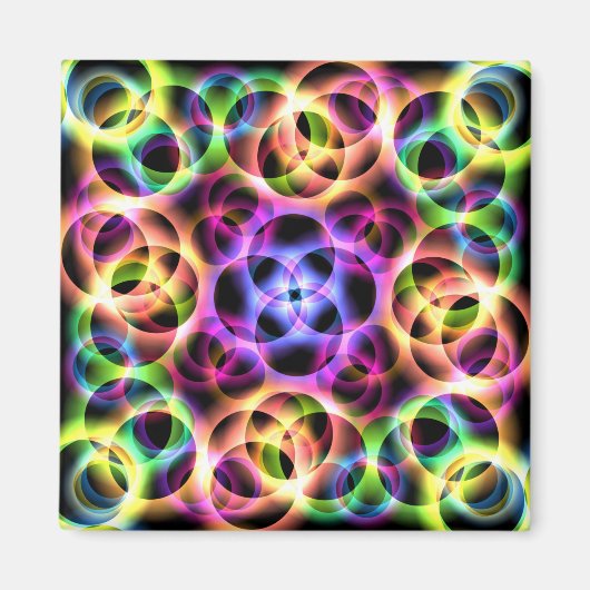 Rainbow Bubbles Magnet (Vorne)