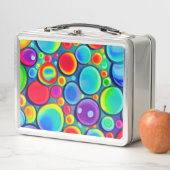 Rainbow Bubbles Metall Brotdose (Beispiel)