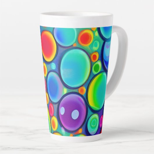 Rainbow Bubbles Milchtasse (Rechte Ecke)