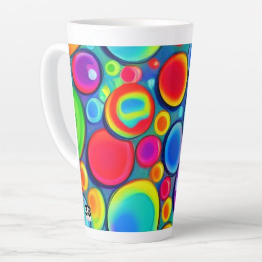 Rainbow Bubbles Milchtasse (Linke Ecke)