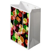 Rainbow Bubbles Mittlere Geschenktüte (Rückseite Schrägansicht)