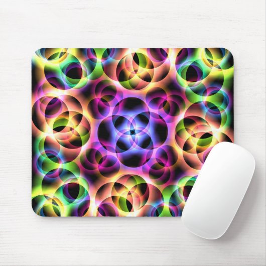 Rainbow Bubbles Mousepad (Mit Mouse)