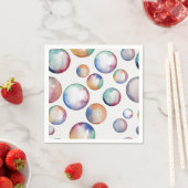 Rainbow Bubbles Napkin Serviette (Beispiel)