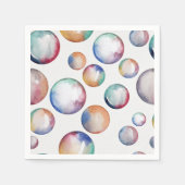 Rainbow Bubbles Napkin Serviette (Vorderseite)