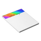 "Rainbow Bubbles" Notizblock (angewinkelt)