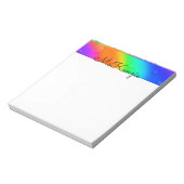 "Rainbow Bubbles" Notizblock (Rotiert)