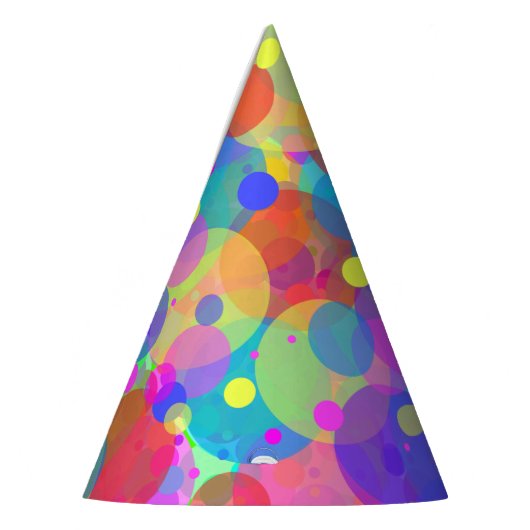 Rainbow Bubbles Party Partyhütchen (Links)