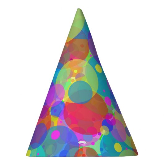 Rainbow Bubbles Party Partyhütchen (Rechts)