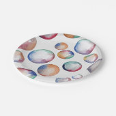 Rainbow Bubbles Party Teller (Schrägansicht)