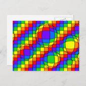 Rainbow Bubbles Postkarte (Vorne/Hinten)