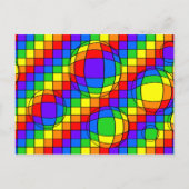 Rainbow Bubbles Postkarte (Vorderseite)