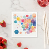 Rainbow Bubbles Serviette (Beispiel)