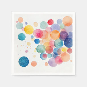 Rainbow Bubbles Serviette