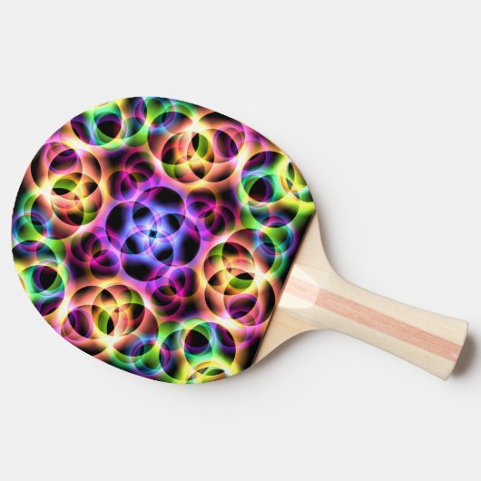 Rainbow Bubbles Tischtennis Schläger (Seitenansicht)