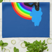 Rainbow Buddha & Mindfulness Yoga/Meditation Geschirrtuch (Gefaltet)