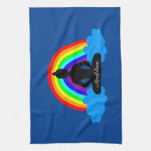 Rainbow Buddha & Mindfulness Yoga/Meditation Geschirrtuch (Vertikal)