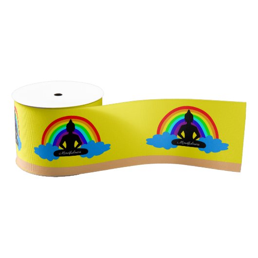 Rainbow Buddha & Mindfulness Yoga/Meditation Ripsband (Spule)