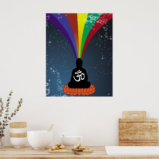 Rainbow Buddha Poster (Küche)