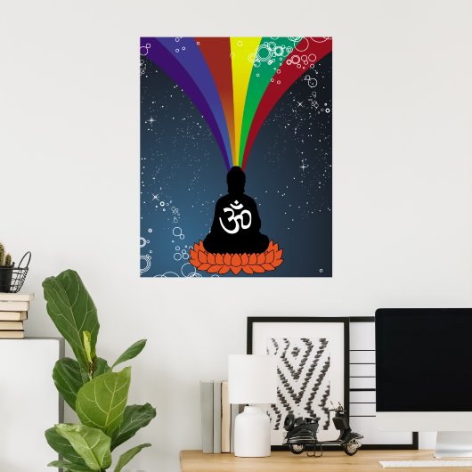 Rainbow Buddha Poster (Heimbüro)
