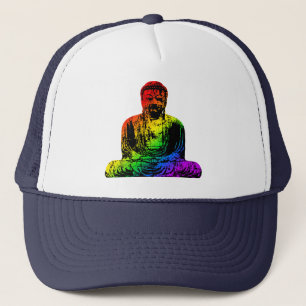 Rainbow Buddha Statue Truckerkappe