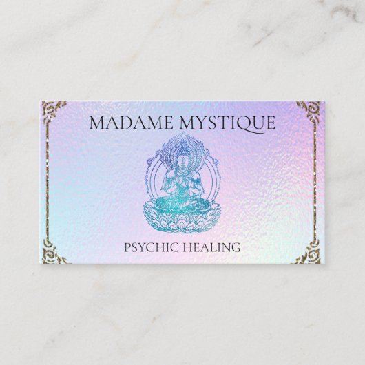 Rainbow Buddha Visitenkarte (Vorderseite)