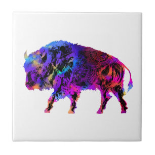 Rainbow Buffalo Fliese