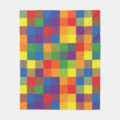 Rainbow Buffalo Karo Pride Kariert Fleecedecke (Vorderseite)