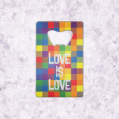 Rainbow Buffalo Karo Pride Kariert Personalize Geldbeutel Flaschenöffner