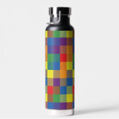 Rainbow Buffalo Karo Pride Kariert Trinkflasche (Rechts)