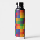 Rainbow Buffalo Karo Pride Kariert Trinkflasche (Links)