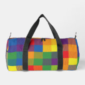 Rainbow Buffalo Karo Prix Kariert farbenfroh Duffle Bag (Rückseite)