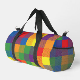 Rainbow Buffalo Karo Prix Kariert farbenfroh Duffle Bag