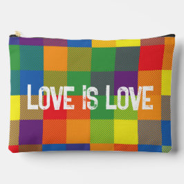 Rainbow Buffalo Karo Prix Kariert farbenfroh groß Zubehörtasche