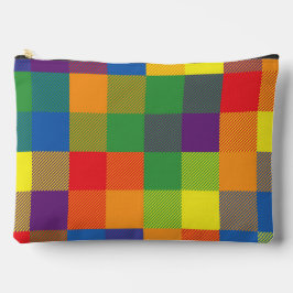 Rainbow Buffalo Karo Prix Kariert farbenfroh groß Zubehörtasche