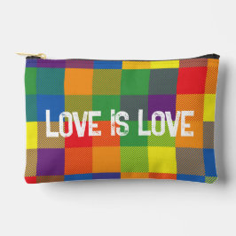 Rainbow Buffalo Karo Prix Kariert farbenfroh Zubehörtasche