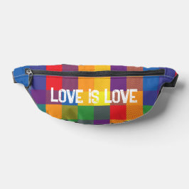 Rainbow Buffalo Karo Prix Karierte farbenfrohe Lie Bauchtasche
