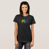 Rainbow Buffalo Lgbtq Gay Pride T-Shirt (Vorne ganz)